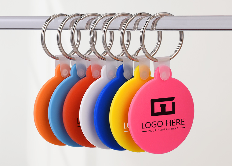 Round Silicone Keychain